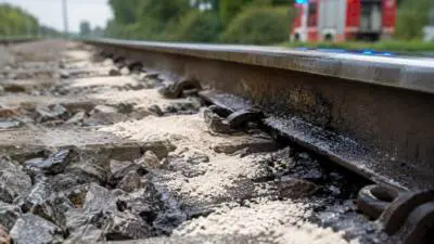 Feuerwehren entfernen Ölspur zwischen Lungitz und Bahnhof Wartberg
