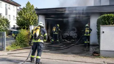 Garagenbrand in Murdorf rasch gelöscht