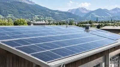 Photovoltaikanlage am Maschinenhof Agrar Lienz vor Inbetriebnahme
