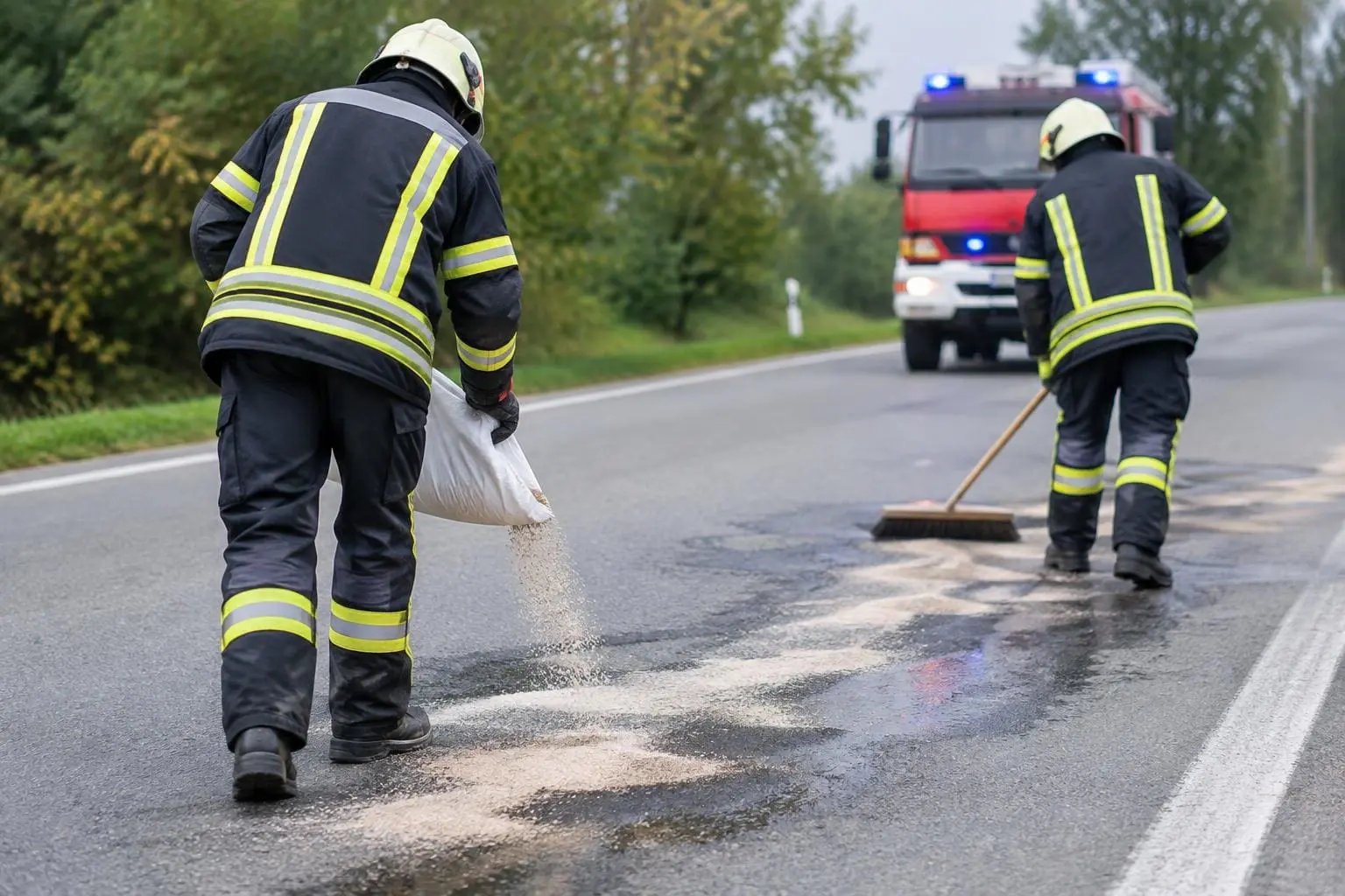 Verkehrsunfall direkt beim Feuerwehrhaus in Peilstein