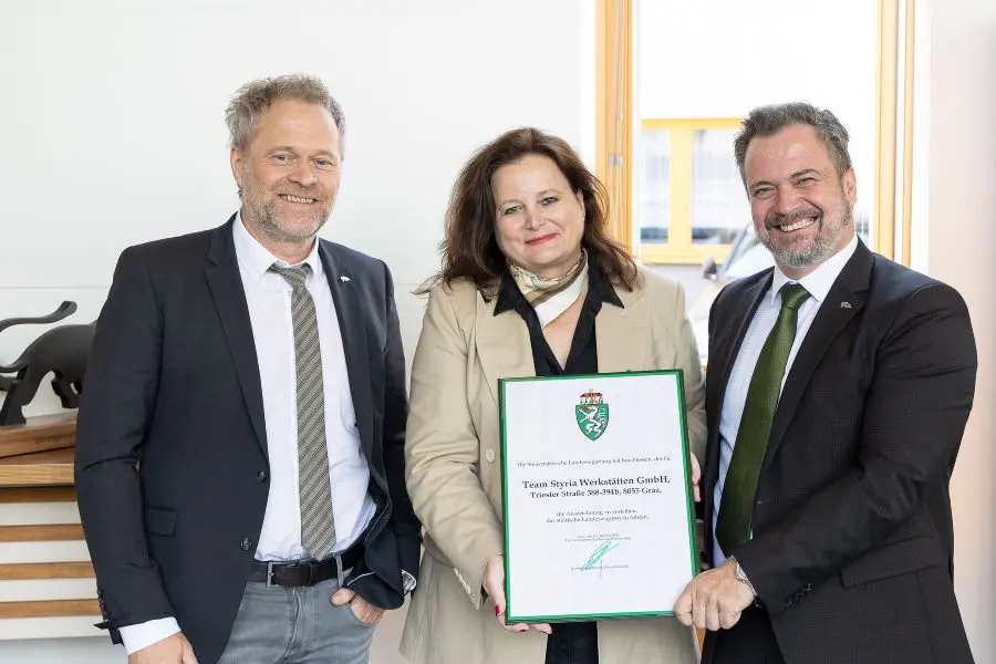 Team Styria erhält steirisches Landeswappen