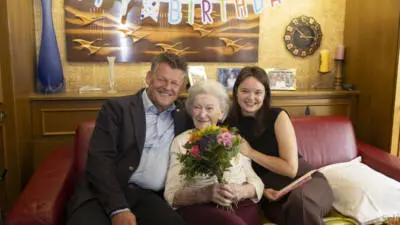 Anna Stunf feiert in Klagenfurt ihren 100. Geburtstag