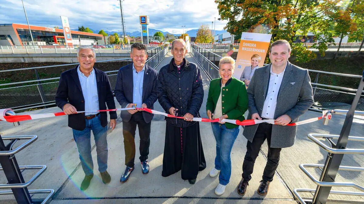 Barrierefreier Heinzelsteg in Klagenfurt ist freigegeben