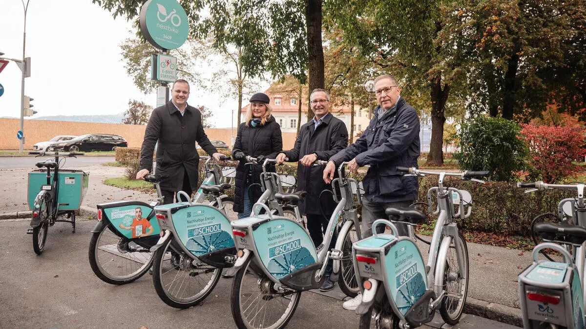 nextbike-Station mit E-Lastenrad eröffnet in Klagenfurt