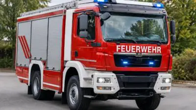 Feuerwehr Gratkorn – Markt bindet Betriebsmittel am L302-Kreisverkehr