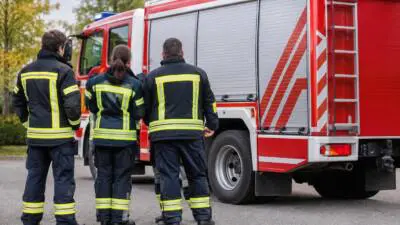 Feuerwehr Lichtenegg rettet Patienten aus steilem Waldstück