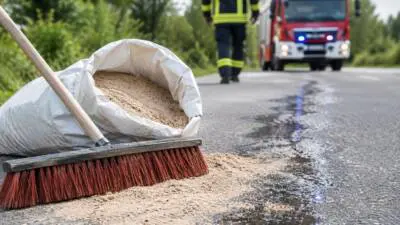 Forwarder verursacht Ölspur auf Strecke Richtung Bruck
