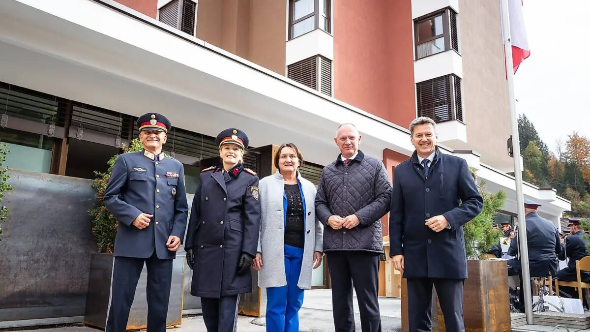 Im Rahmen der feierlichen Eröffnung der neuen Polizeiinspektion Bad Eisenkappel,.