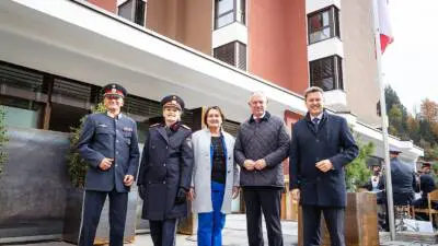 Im Rahmen der feierlichen Eröffnung der neuen Polizeiinspektion Bad Eisenkappel,.