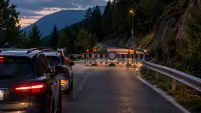 Plöckenpass gesperrt: Warum die B110 in der Nacht dicht ist