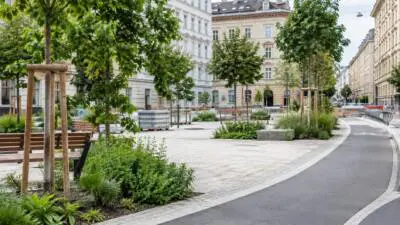 Umbau am Josef-Matthias-Hauer-Platz in der Josefstadt beginnt