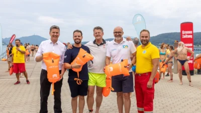 Schwimmen statt Baden im Strandbad Klagenfurt ausgebucht