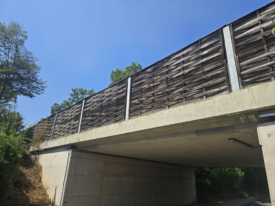 B 66: Lärmschutzwand in Feldbach wird erneuert