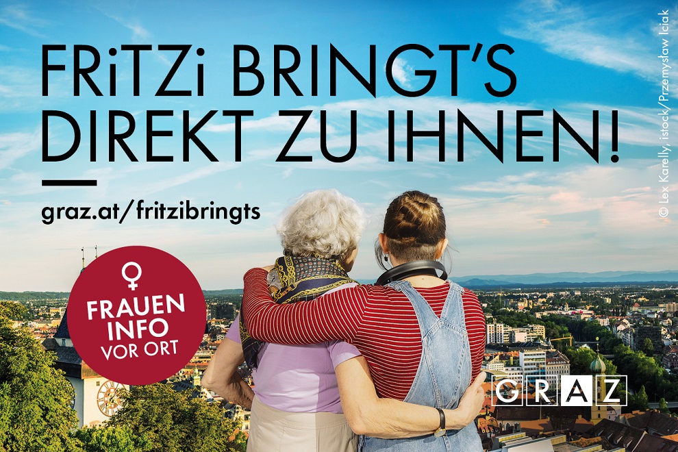 Lastenrad FRiTZi informiert Frauen in Graz