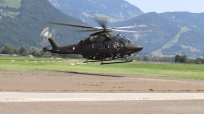 Zwölfter AW 169 Lion landet in Aigen im Ennstal