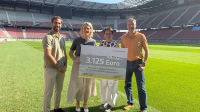 StadionCharityRun: 3.125 Euro für ROTE NASEN
