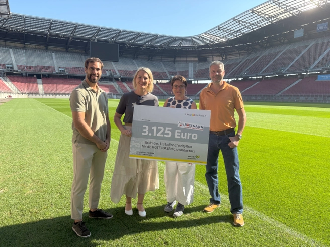 StadionCharityRun: 3.125 Euro für ROTE NASEN