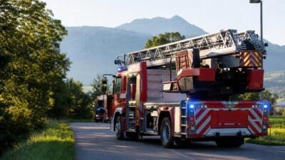 Feuerwehr Volders beendet Einsatz nach Felssturz-Meldung in Kleinvolderberg