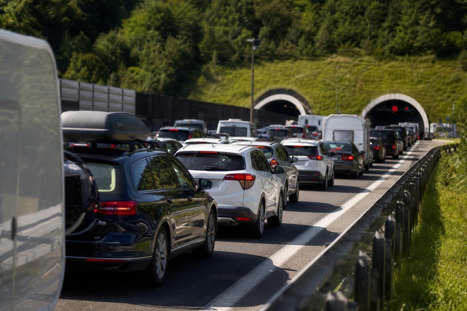 Karawankentunnel: Wartezeiten bis zu eineinhalb Stunden