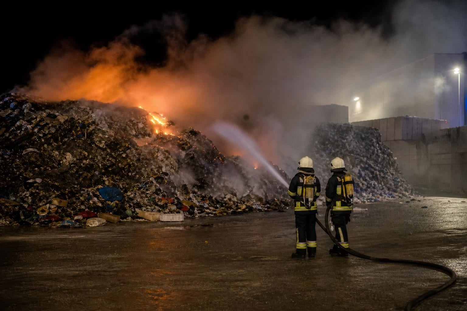 Mülldeponiebrand in Graz-Puntigam gelöscht