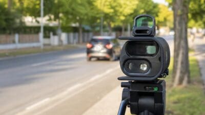 Pkw mit 97 km/h auf der Leberstraße gemessen