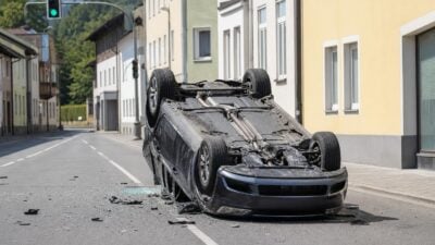 Pkw überschlägt sich in Gallzein - 34-Jähriger verletzt