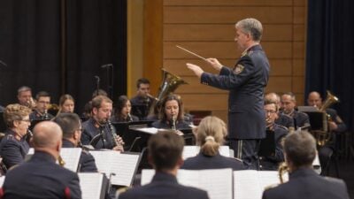 Polizeimusik Tirol konzertiert in Anras