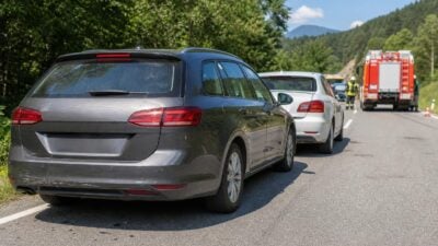 Radfahrer bei Pkw-Kollision in Scheffau schwer verletzt