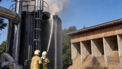 Silo fängt bei Rauchmelder-Test in Wolfurt Feuer