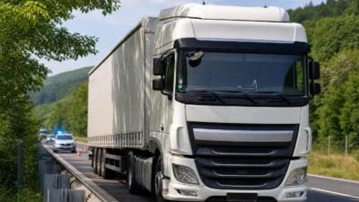 Transporter kollidiert in Zwettl mit Sattelzug