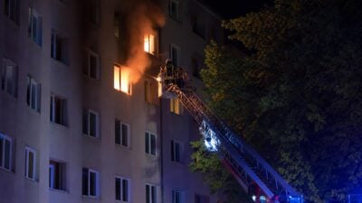 Wohnungsbrand im Pratercottage: Neun Menschen gerettet