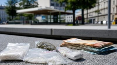 Zwei mutmaßliche Suchtmittelhändler am Keplerplatz festgenommen
