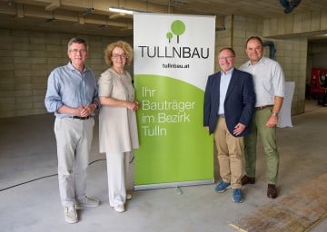 Tulln: Gleichenfeier für 50 geförderte Mietwohnungen
