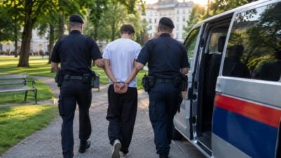 18-Jähriger verletzt zwei Polizisten im Wiener Reithofferpark