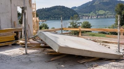 37-Jähriger stürzt mit Betonplatte in Walchsee ab