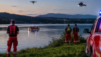 43-Jähriger im Völkermarkter Stausee vermisst – Großeinsatz