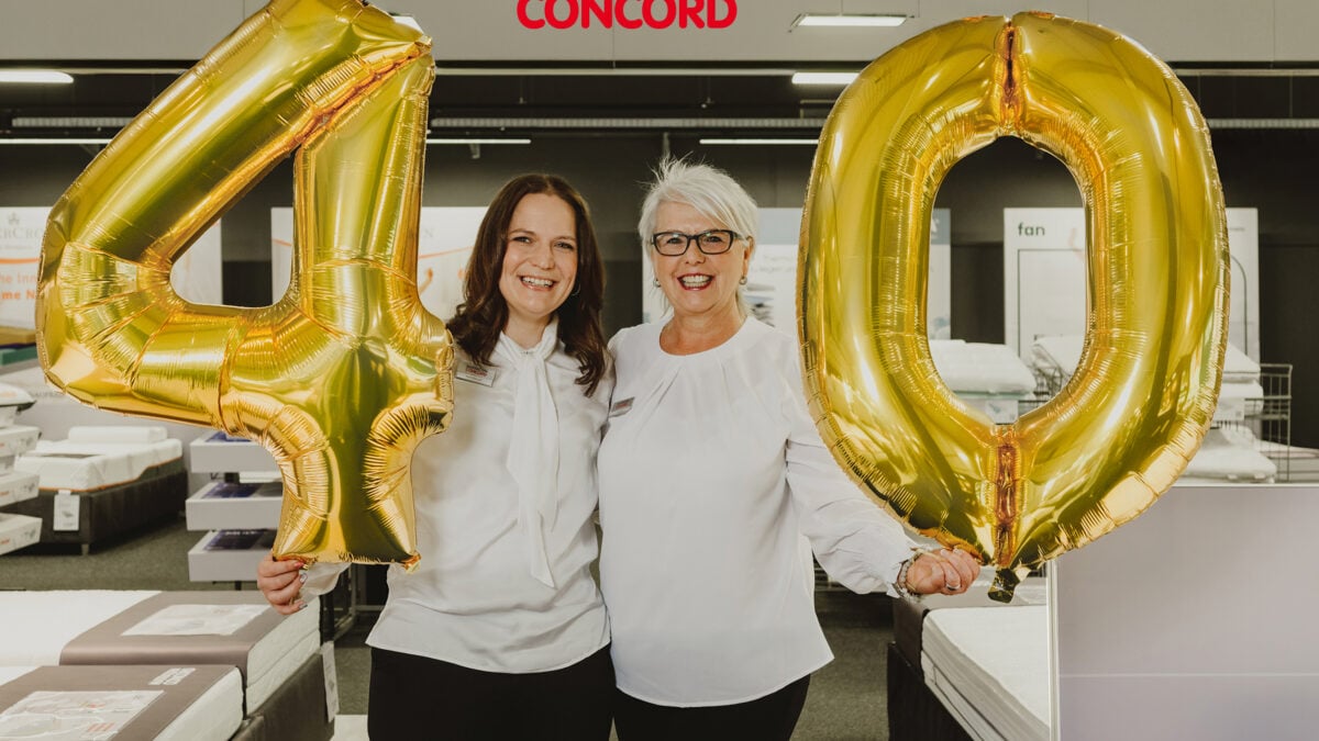 Matratzen Concord feiert 40-jähriges Bestehen