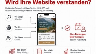 Hotel Alpenland in Obergurgl optimiert Website für KI-Agenten