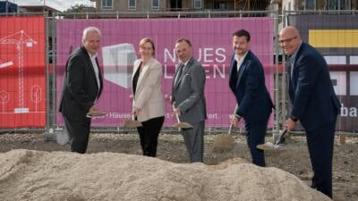 Liesing: Spatenstich für 407 geförderte Mietwohnungen