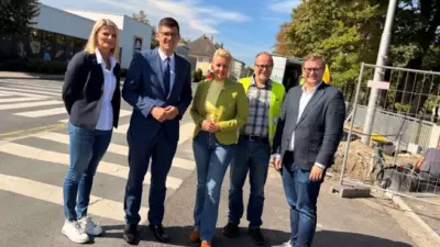 Neue Ampelquerung an der Villacher Straße in Klagenfurt