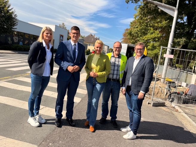 Neue Ampelquerung an der Villacher Straße in Klagenfurt