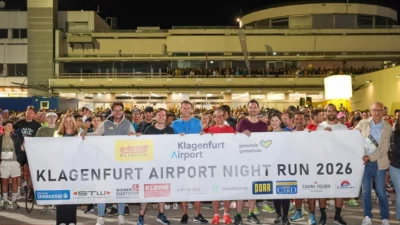 Rund 1.600 Menschen beim Airport Night Run in Klagenfurt