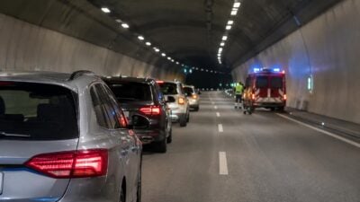 A10 bei Villach: Oswaldibergtunnel nach Unfall gesperrt