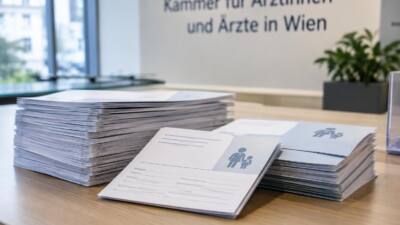 Ärzte holen Eltern-Kind-Pass-Zusatzblätter in Wien ab