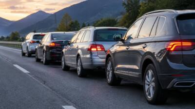 Auffahrunfall auf der A12 in Wörgl: Alkotest ergibt hohe Alkoholisierung
