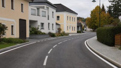 B 124: Ortsdurchfahrt in Arbesbach auf rund 460 Metern saniert