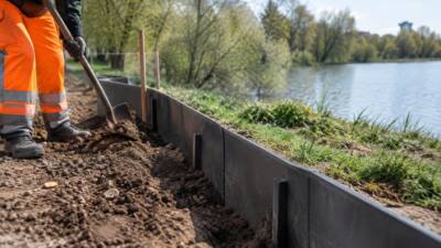 Bau für elf Amphibien-Querungen am Hanslteich gestartet