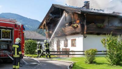 Bauernhausbrand in Wagrain löst Alarmstufe 3 aus