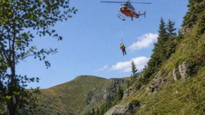 Bergsteiger auf Heukuppe per Tau gerettet
