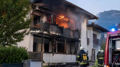 Brand macht zwei Wohnungen in Kirchbichl unbewohnbar